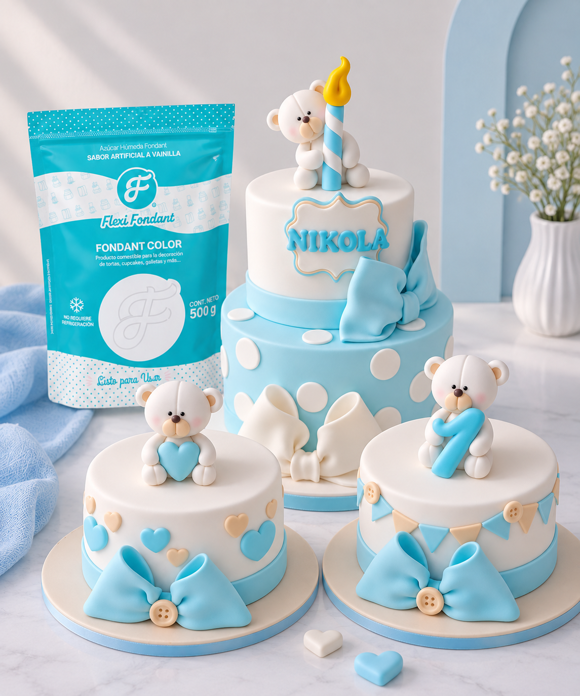 FlexiFondant / Fondant Color Blanco