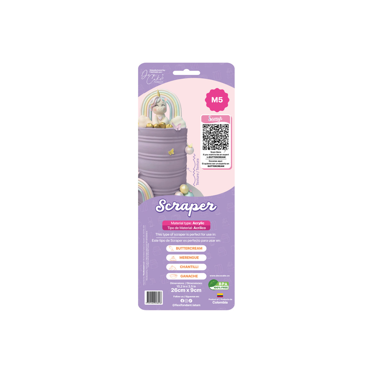 Acrylic scrapers - M5
