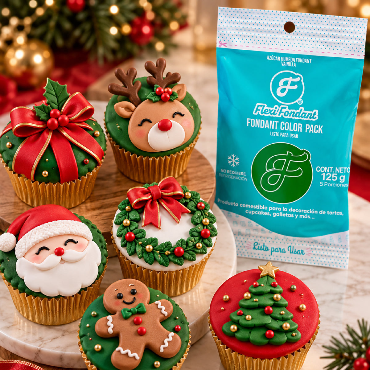 FlexiFondant / Fondant Verde Navidad
