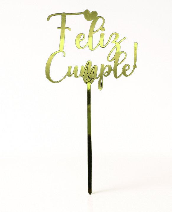 FELIZ CUMPLE D TOPPER FELIZ CUMPLE