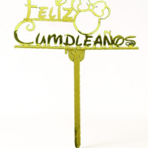 TOPPER FELIZ CUMPLEAÑOS MINNIE