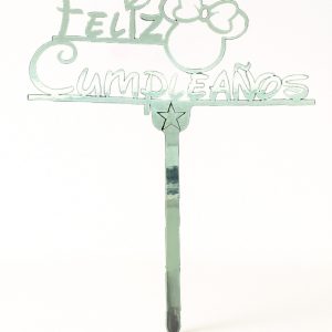 TOPPER FELIZ CUMPLEAÑOS MINNIE