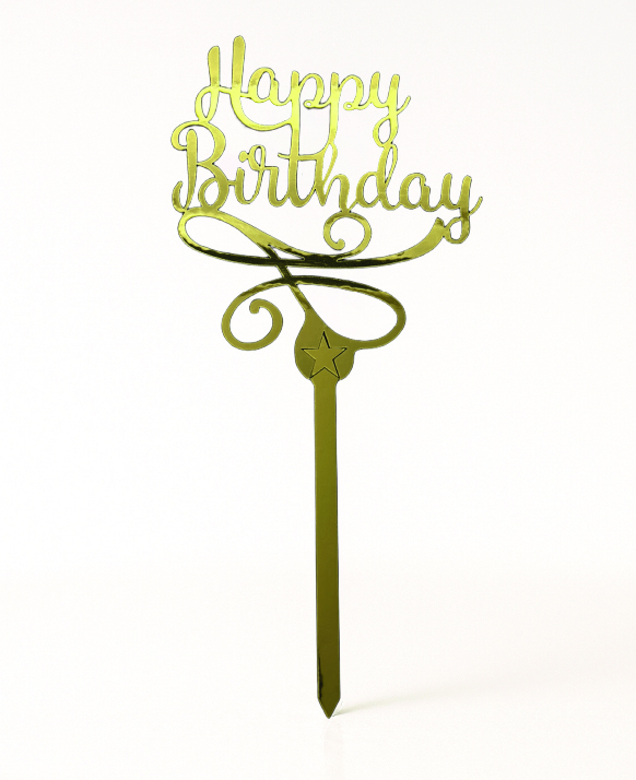 HAPPY BIRTHDAY 2 D Topper Happy Birthday