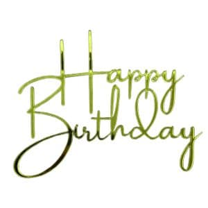 TOPPER Happy Birthday Cursiva 3