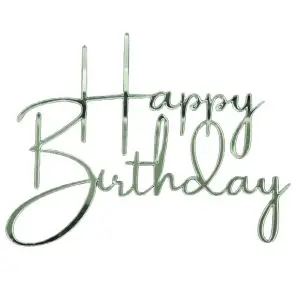 TOPPER Happy Birthday Cursiva 3