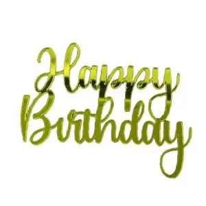 TOPPER Happy Birthday Cursiva 4