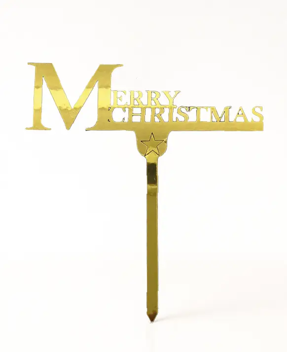 MERRY CHRISTMAS D TOPPER MERRY CHRISTMAS